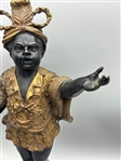 Pair Renaissance Revival Blackamoor Bronze Figural Candelabras