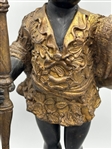 Pair Renaissance Revival Blackamoor Bronze Figural Candelabras