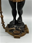 Pair Renaissance Revival Blackamoor Bronze Figural Candelabras