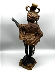 Pair Renaissance Revival Blackamoor Bronze Figural Candelabras