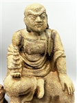 Pair of Lohan Faux Stone Carved Figures