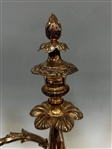 Pair of Ornate Silver Plate 3 Candle Center Table Candelabras