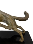After Edouard Drouot (French, 1859-1945) Metal Sculpture Two German Shepherds on Marble Plinth