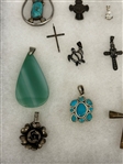 (51) Sterling Silver Pendants and Charms
