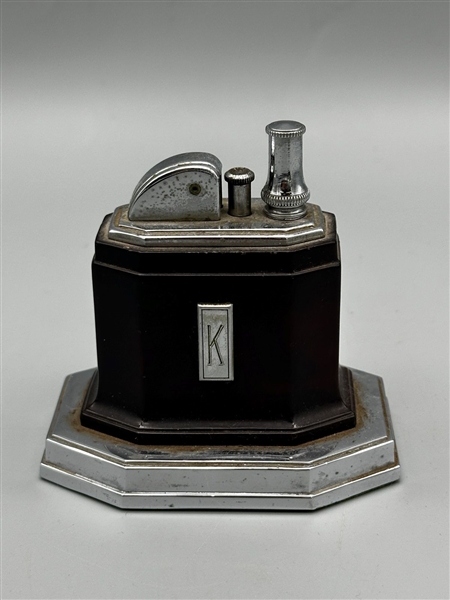 Ronson 1940s Touch Tip Lighter Art Deco Octette