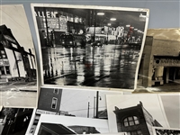 (73) Group of Black and White Early Cleveland, Ohio Press Photos; Buildings, Restaurants