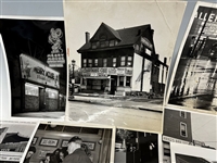 (73) Group of Black and White Early Cleveland, Ohio Press Photos; Buildings, Restaurants