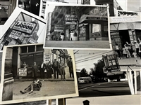 (73) Group of Black and White Early Cleveland, Ohio Press Photos; Buildings, Restaurants