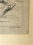 Francois Boucher (1703-1770) Etching Pastoral Figures