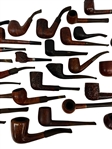 (29) Smoking Pipes and 3 Empty Boxes; Hallmark Sterling Neck, GBD, Kay Woodie, Stanwell, Many Others