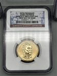 (5) James Monroe 2008-D $1 Brilliant UNC First Day Issue NGC 