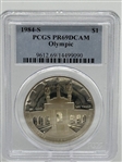 1984-S #1 Olympic Coin PCGS DCAM PR69