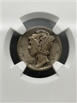 (3) Silver Dimes; 1921 Mercury NGC VG8, 2 Others