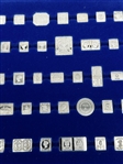 The 100 Greatest Stamps of the World Sterling Silver Miniature Collection With Booklets and COA.