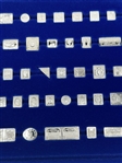 The 100 Greatest Stamps of the World Sterling Silver Miniature Collection With Booklets and COA.
