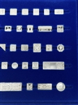 The 100 Greatest Stamps of the World Sterling Silver Miniature Collection With Booklets and COA.