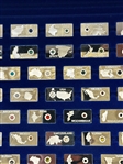 Gemstones of the World (63) Sterling Silver Ingots With Inlay Gemstones, COA and Booklets