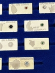 Gemstones of the World (63) Sterling Silver Ingots With Inlay Gemstones, COA and Booklets