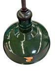 (3) Vintage Green Enamel Westinghouse Pendants and Sconces