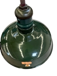 (3) Vintage Green Enamel Westinghouse Pendants and Sconces