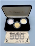 Mark McGwire Roger Maris & Sammy Sosa Silver Medallion Collectibles The Highland Mint