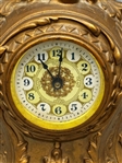 Golden Novelty Mfg. Co. Bronze Figural Table Clock