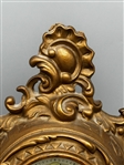 Golden Novelty Mfg. Co. Bronze Figural Table Clock