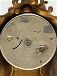 Golden Novelty Mfg. Co. Bronze Figural Table Clock