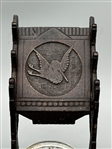 Cast Iron Nouveau Inkwell and Pen Rest P.S. & W. Peck Stow Wilcox 1877 