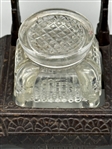 Cast Iron Nouveau Inkwell and Pen Rest P.S. & W. Peck Stow Wilcox 1877 