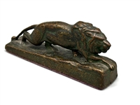 Small Lion Bronze Paperweight