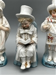 (3) German Bisque Porcelain Figures