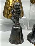 (7) Figural Brass & Silver Plate Bells; Reed and Barton, Others