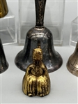 (7) Figural Brass & Silver Plate Bells; Reed and Barton, Others