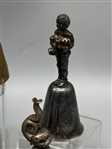 (7) Figural Brass & Silver Plate Bells; Reed and Barton, Others