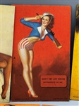 (5) 1945 Mutoscope Pin-Up Cards