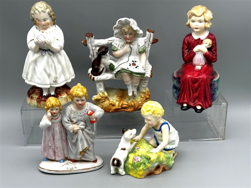 (5) English Porcelain Figures Including Royal Worcester, Paragon