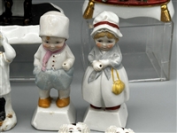 Group of German and English Small Porcelain Figurines