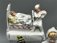 Group of German and English Small Porcelain Figurines