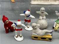 (12) Antique German Snowbabies Figurines