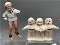 (12) Antique German Snowbabies Figurines