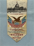 Souvenir Of World's Columbian Exposition 1893 by Thomas Stevens Silk Woven Book Mark