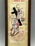 Templars Pledge Silk Bookmark Framed