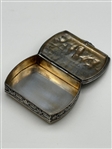 Spanish .915 Silver Repousse Pill/Snuff Box 