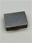 .800 Silver Repousse St. George Slaying the Dragon Snuff Box