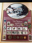 1975 Bicentennial Collection with Real and Replica Coins, & The Christmas Anthology in Stamps 1984