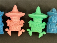 Vintage Frito Lay Bandito Muncho Buncho Erasers Pencil Toppers