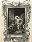Engraving Thomas Unbelief Engraved For Ostervald's Bible Printed M. Brown 18th Century