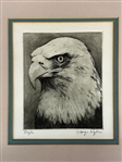 George Engle Eagle Etching