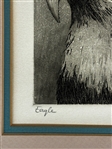 George Engle Eagle Etching